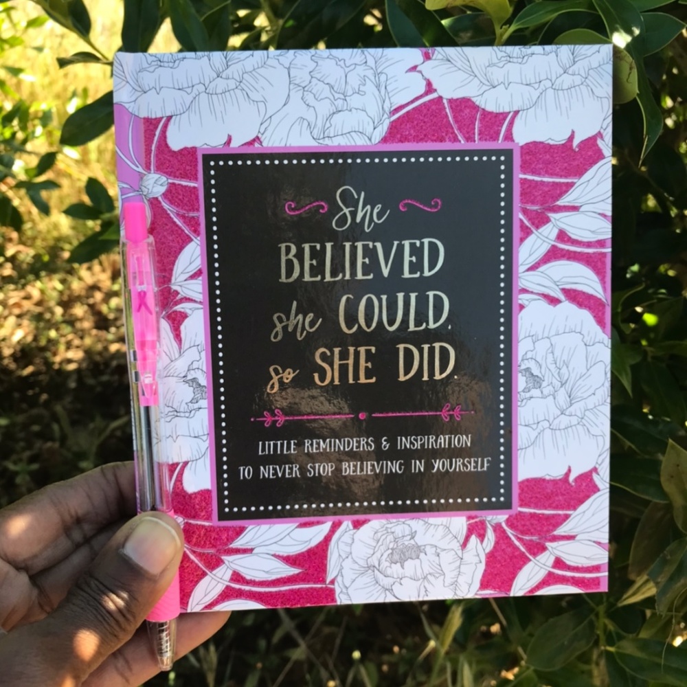 COPY - Breast Cancer Pen with Daily Affirmation Book